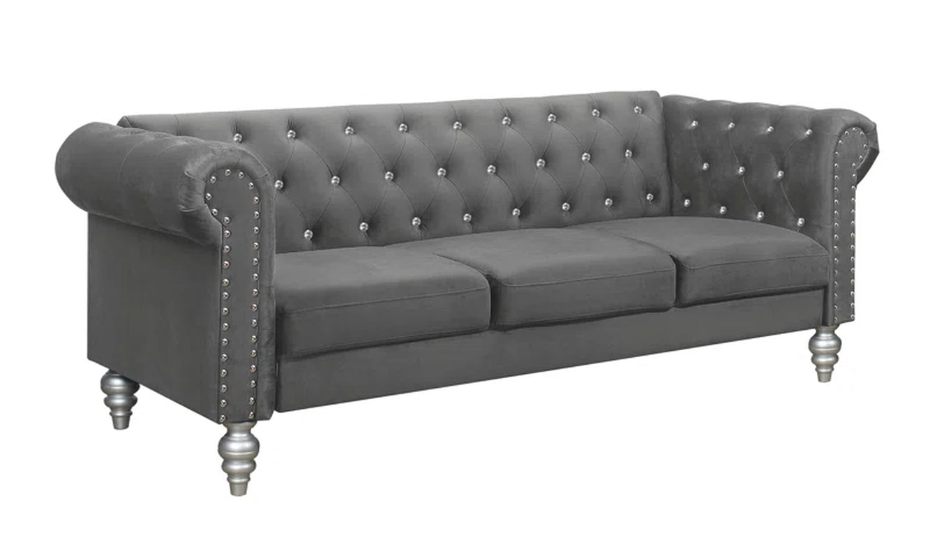 Jabarion 83.3'' Velvet Sofa