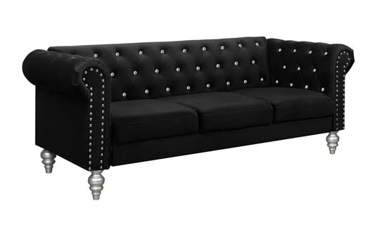 Jabarion 83.3'' Velvet Sofa