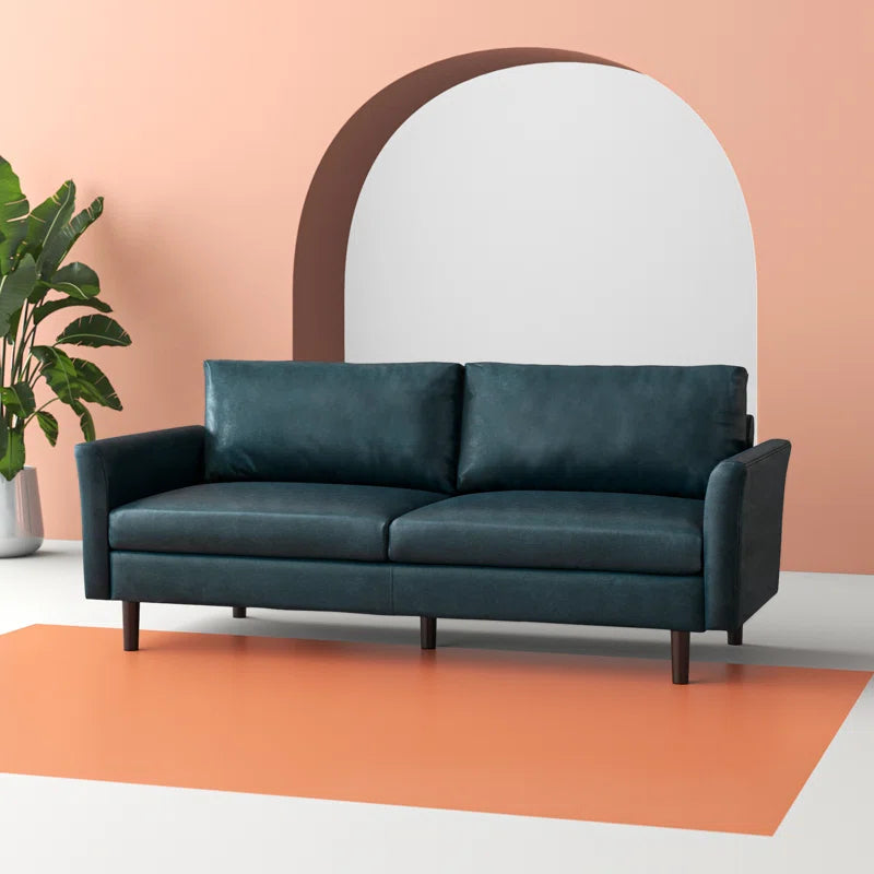 Bobur 80.3'' Faux Leather Sofa