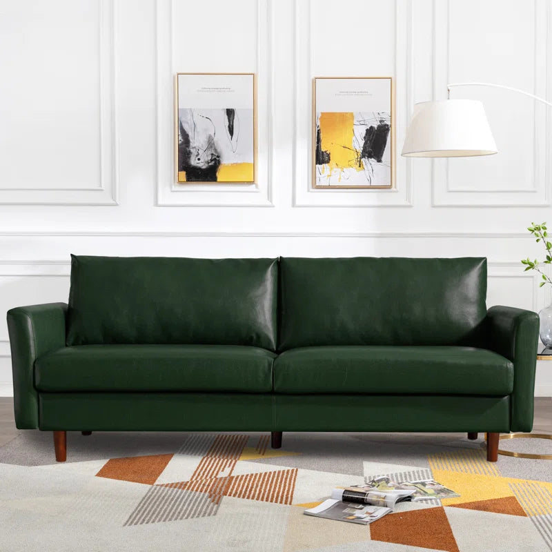 Bobur 80.3'' Faux Leather Sofa